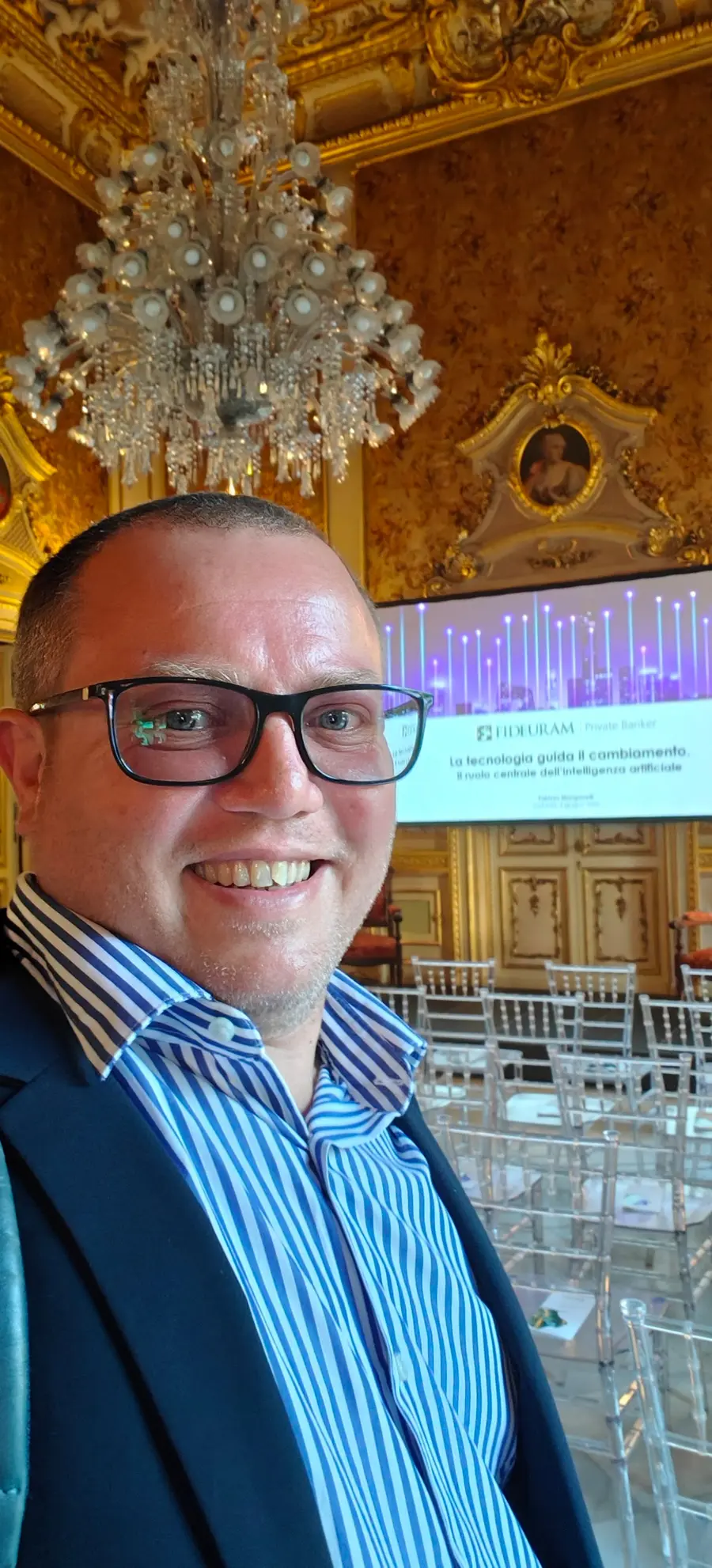 Nicola Casto alla conferenza sull'intelligenza artificiale di Banca Fideuram, La tecnologia guida il cambiamento